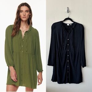 Aritzia-Wilfred Dollhouse Crinkle Dress (Size:XS)